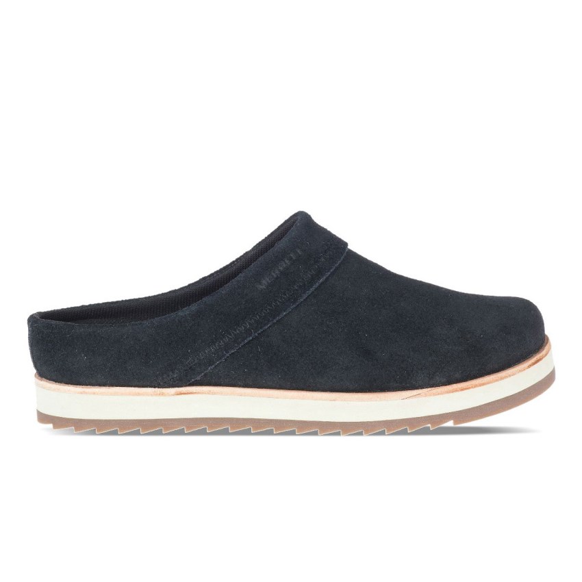 Sabots Merrell Juno Clog Suede Noir Femme | F.R.CJZH